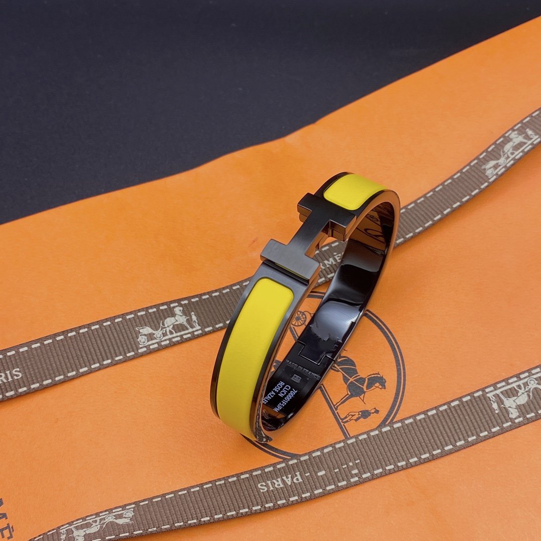[GALE]CLIC HM SO BLACK YELLOW BRACELET