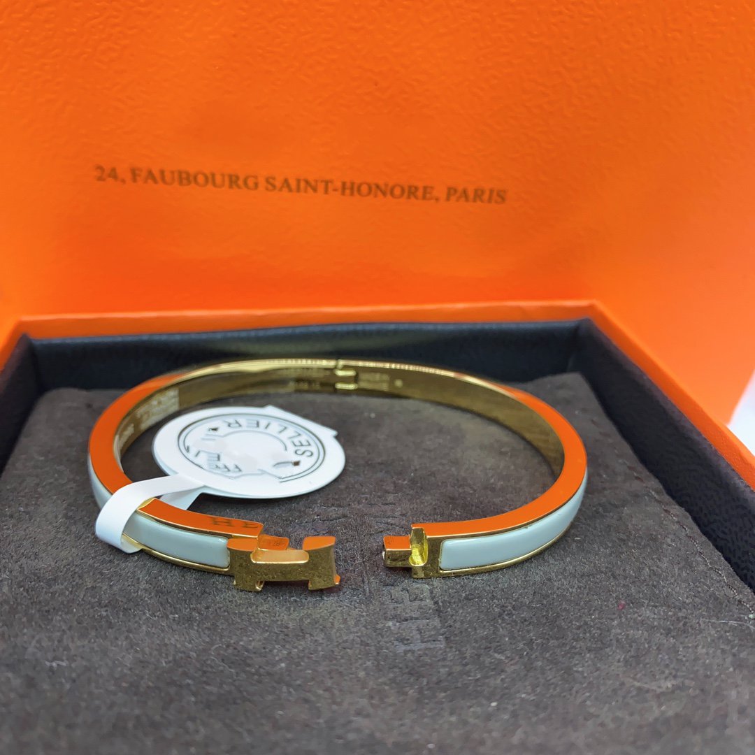 [GALE]CLASSIC HM CLIC GREEN 8MM ENAMEL BRACELET