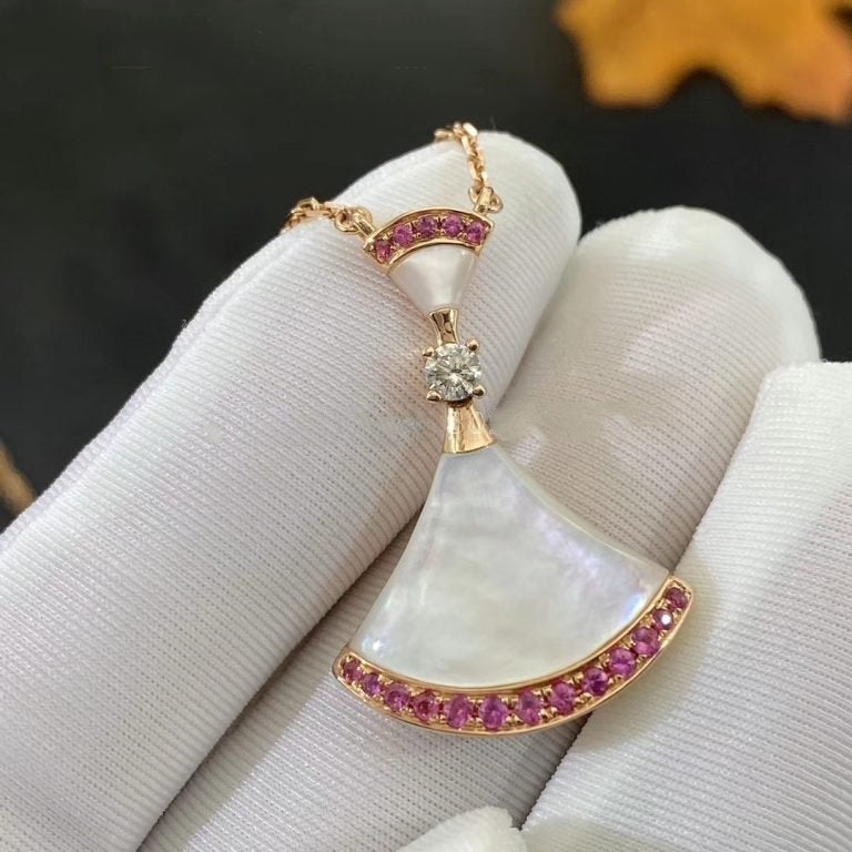 [GALE]DREAM NECKLACE MOP PINK DIAMOND