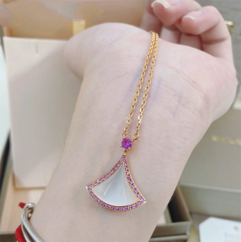 [GALE]DREAM NECKLACE MOP DIAMOND PINK