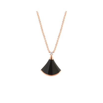 [GALE]DREAM NECKLACE ONYX 1 DIAMOND