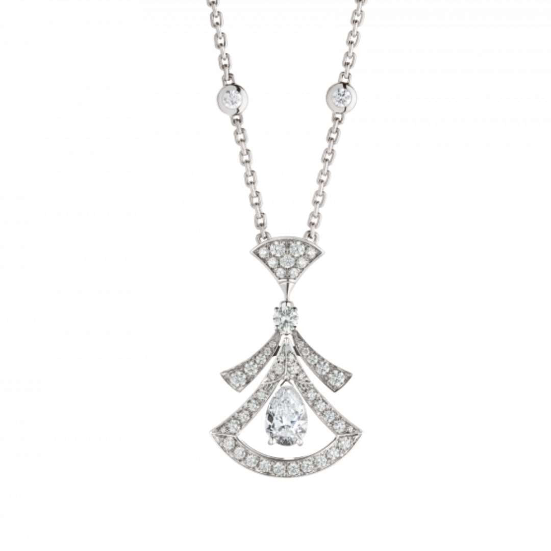 [GALE]DREAM NECKLACE WHITE DIAMOND SILVER