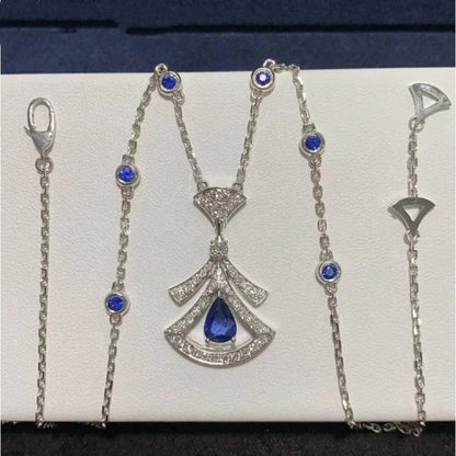 [GALE]DREAM NECKLACE AGATE DIAMOND SILVER