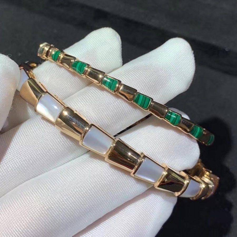 [GALE]SERPENTI BRACELET PINK GOLD MOP