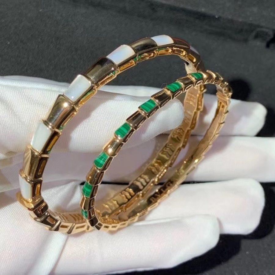 [GALE]SERPENTI BRACELET PINK GOLD MOP