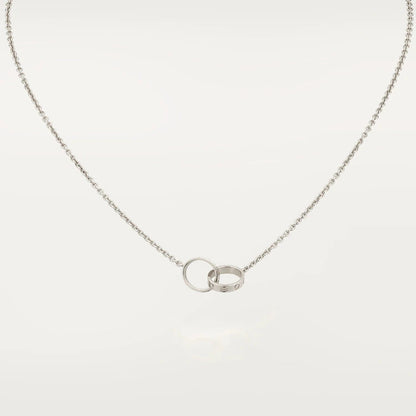 [GALE]LOVE NECKLACE PINK GOLD AND SILVER