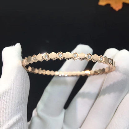 [GALE]BEE LOVE PINK GOLD DIAMOND BRACELET