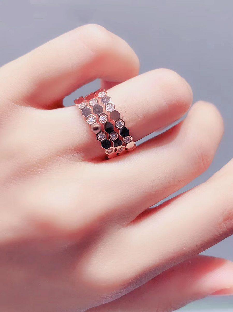 [GALE]BEE LOVE RING PINK GOLD DIAMOND