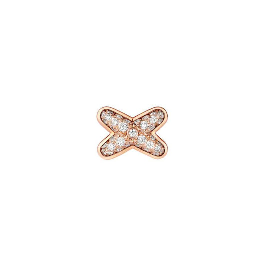 [GALE]JEUX DE PINK GOLD DIAMOND EARRINGS