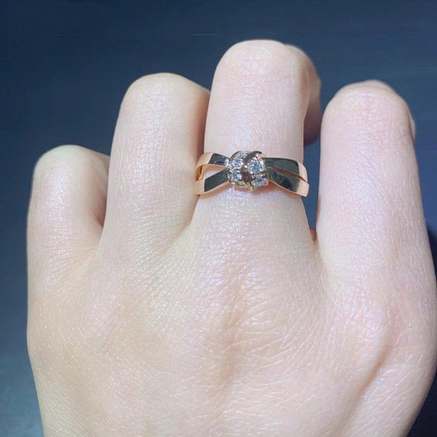 [GALE]LIENS RING PINK GOLD DIAMOND