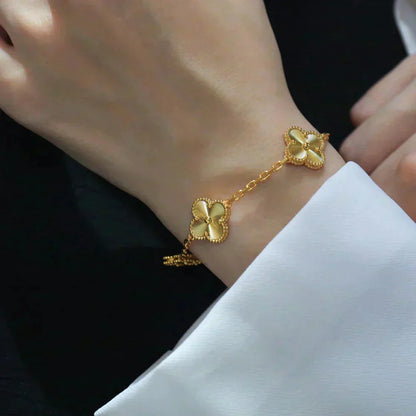 [GALE] CLOVER 5 MOTIF LASER BRACELET COLLECTION