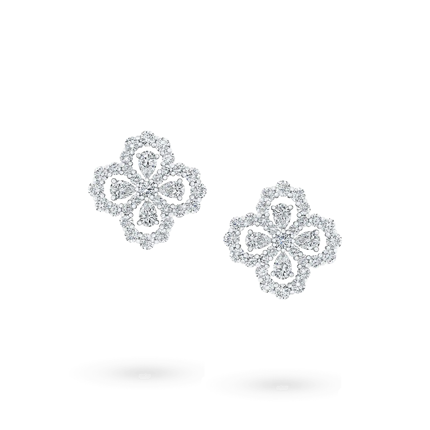 [GALE]LOOP EARRINGS FULL MOTIF DIAMOND 16MM