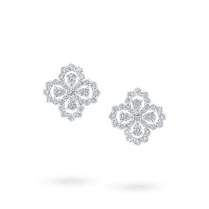 [GALE]LOOP EARRINGS FULL MOTIF DIAMOND 16MM