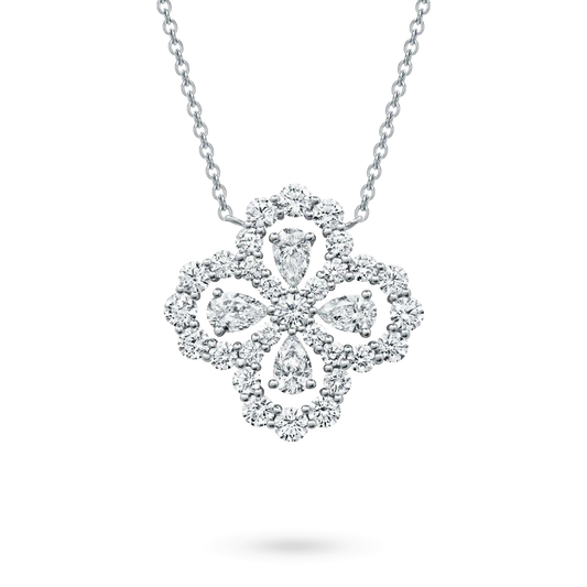 [GALE]LOOP NECKLACE FULL MOTIF DIAMOND 16MM MULTIPLE COLORS