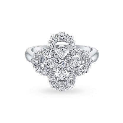 [GALE]LOOP RING FULL MOTIF DIAMOND 16MM SILVE