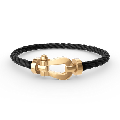 [GALE]FORCE LARGE HORSESHOE NO DIAMOND BRACELET GOLD