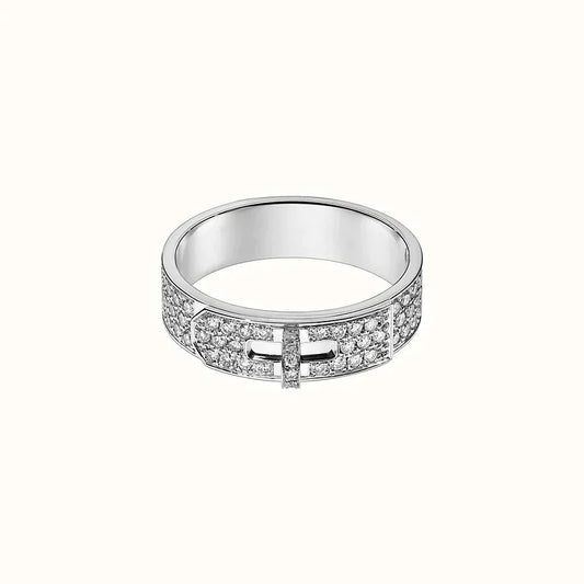 [GALE]KELLY SILVER DIAMOND RING