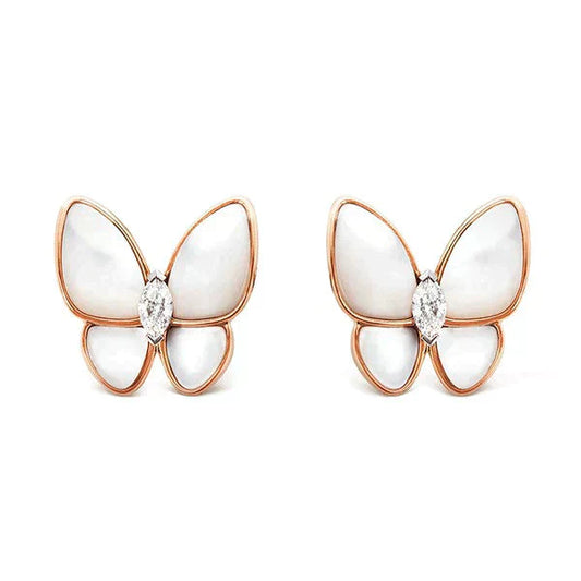 [GALE]BUTTERFLY MOP DIAMOND EARRINGS