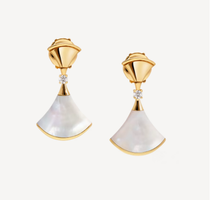 [GALE]DREAM MOP 1 DIAMOND EARRINGS