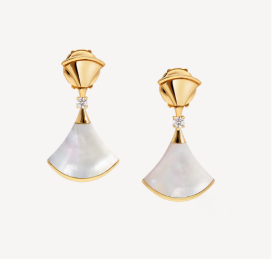 [GALE]DREAM MOP 1 DIAMOND EARRINGS