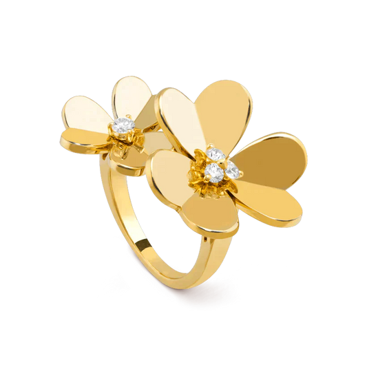 [GALE]CLOVER COMOS GOLD DIAMOND RING