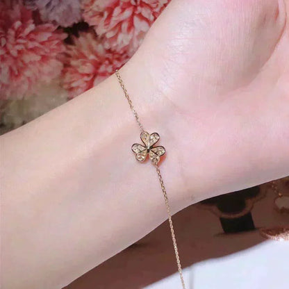 [GALE]FRIVOLE GOLD FLOWER DIAMOND BRACELET