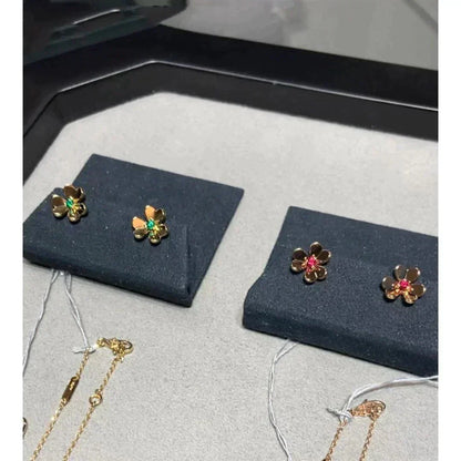 [GALE]FRIVOLE  FLOWER PINK EARRINGS