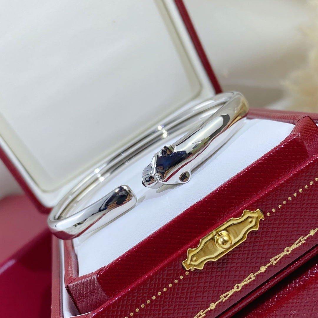 [GALE]PANTHERE SILVER OPEN BRACELET