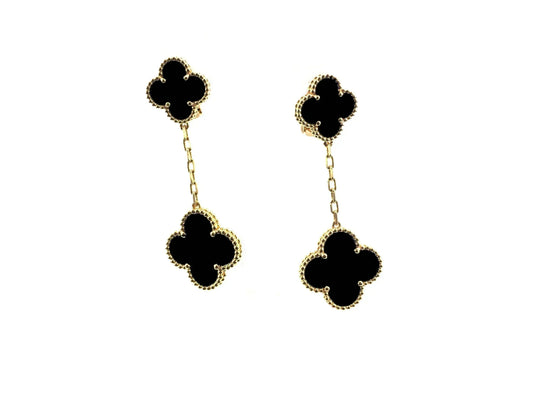 [GALE]CLOVER 2 MOTIFS  EARRINGS (MULTIPLE CHOICESC