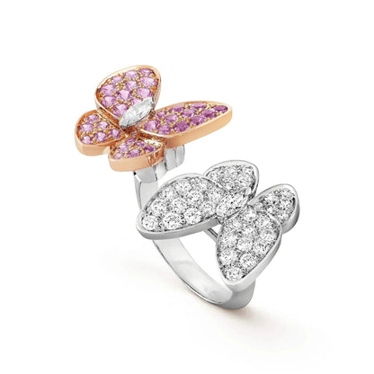 [GALE]TWIN BUTTERFLY DIAMOND RING